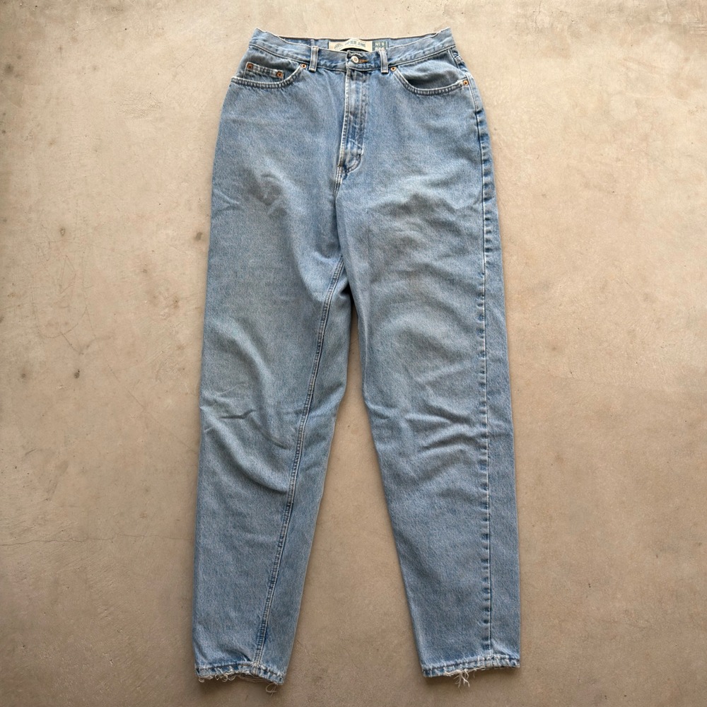 Vintage GAP Blue Jeans No 9 Reverse Fit Light Wash Tapered Denim 30x32.5